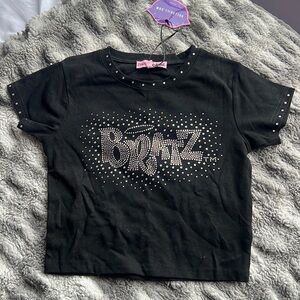 bratz rhinestone crop top